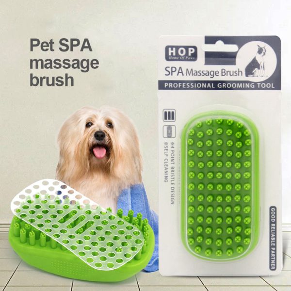 Bath Massage Brush Dog Bath Massage Comb Cleaning and Grooming Tools Hair Removal Brush Bath Brush